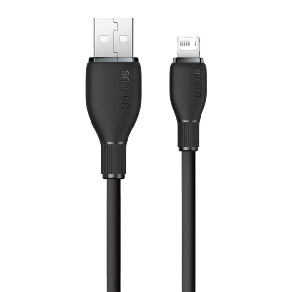Baseus Cable USB to Lightning 20W for Iphone X 11 12 13 14 Pudding Series Fast Charging Cable  1.2m Cluster Black P10355700111-00 - Image 3