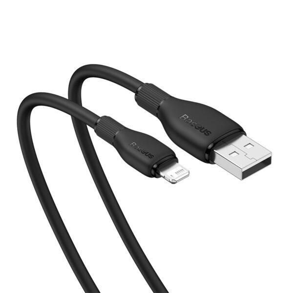 Baseus Cable USB to Lightning 20W for Iphone X 11 12 13 14 Pudding Series Fast Charging Cable  1.2m Cluster Black P10355700111-00 - Image 2