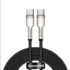 Baseus Cafule Series Metal Data Cable Type-C to Type-C 100W 2m Black CATJK-D01