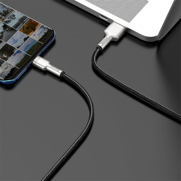Baseus Cafule Series Metal Data Cable USB to Type-C 66W 1m Black Black CAKF000101 - Image 2