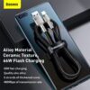 Baseus Cafule Series Metal Data Cable USB to Type C 66W 0.25m Black CAKF000001 Baseus c 1