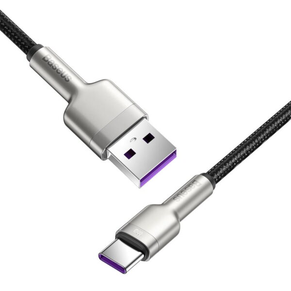 Baseus Cafule Series Metal Data Cable USB to Type-C 66W 1m Black Black CAKF000101 - Image 7