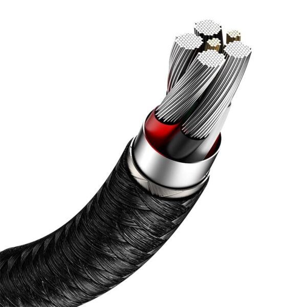 Baseus Cafule Series Metal Data Cable USB to Type-C 66W 1m Black Black CAKF000101 - Image 4