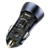 Baseus Car Charger 40W Golden Contactor Pro Dual Fast Charger 1x Usb 1X Type C Dark Gray CGJP020013 6