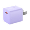 Baseus Charger 20W For Apple Iphone 14 13 12 11 Series GaN5 Fast Charger 1C CN Set Black Type C to iP PD 20W 1m Cable Purple CCGN040105 6