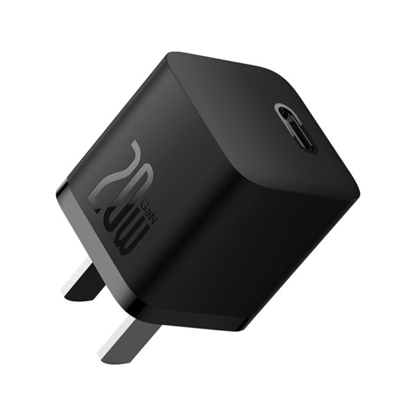 Baseus Charger 20W For Apple Iphone 14 13 12 11 Series GaN5 Fast Charger 1C  CN Set  Black Type-C to iP PD 20W 1m Cable Black CCGN040101 - Image 3