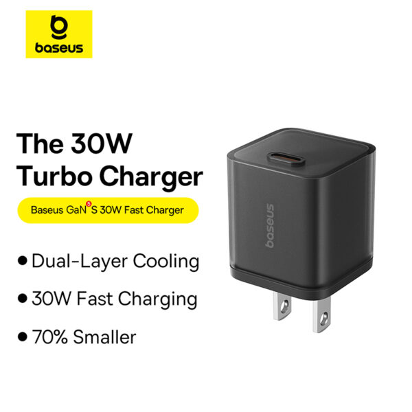 Baseus Charger 30W GAN5S For Apple 15 Series Samsung Pixel Huawei  P10162505113-00