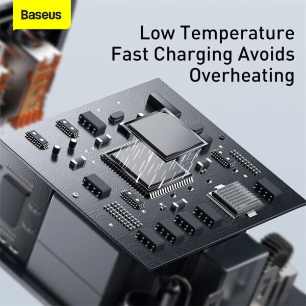 BASEUS Compact Quick Charger Portable 2U+C Three Ports 30W Wall Charging Adapter EU Plug - 3 Months Replacement Warranty - Image 6