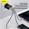 Baseus Compact Quick Charger 2UC 30W EU Black CCXJ E01 24