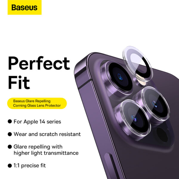 Baseus Camera  Protector  Corning  Glass Lens For Iphone 16 16 Plus  Glare Repelling P6001206B201-01