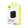 Baseus Cube Pro Fast Charger 2CU 65W CN Cluster Black 4