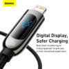 Baseus Display Fast Charging Data Cable Type C to IP 20W 1m Green CATLSK 06 4