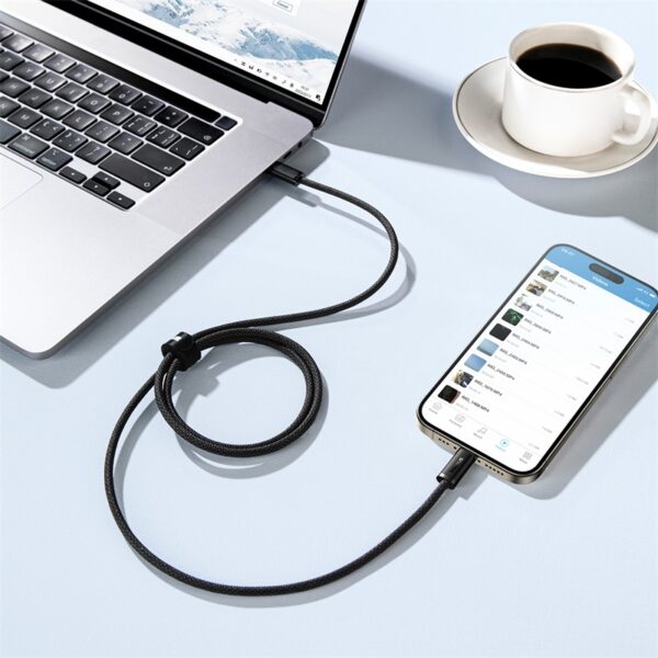 Baseus Cable Type-c To Type-c Dynamic 3 Series  100W Fast Charging Data Cable  2m Cluster Black for Iphone 15 macbook Laptop Android P10367000111-01 - Image 3