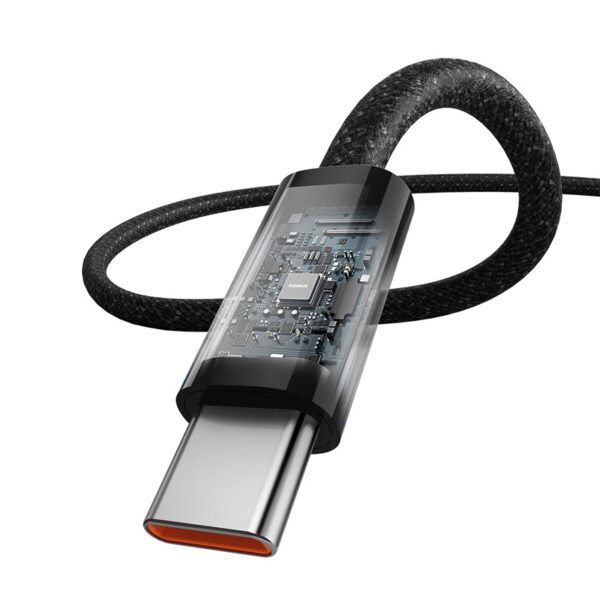 Baseus Cable Type-c To Type-c Dynamic 3 Series  100W Fast Charging Data Cable  2m Cluster Black for Iphone 15 macbook Laptop Android P10367000111-01 - Image 4