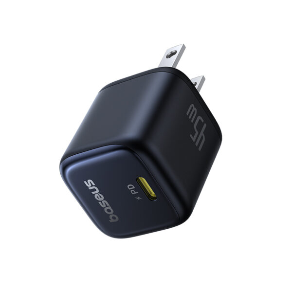 Baseus GaN Charger 45W PD Adapter For Iphone 1516 Series Macbook PicoGo GaN6 Pro Fast Charger US  Black P10176801123-00 - Image 4