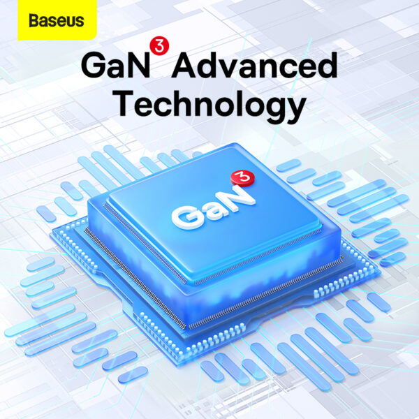 Baseus GaN3 Fast Charger 1C 20W For Iphone 14 13 12 11  Series Google Samsung  CN White CCGN020002 - Image 2