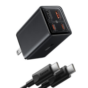 Baseus Charger GaN6 Pro 65W Fast Charger 2x USB-A 2X Type-C For Macbook Samsung IPhone Pixel Huawei -P10162702113-00