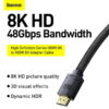 Baseus High Definition Series HDMI 8K to HDMI 8K Adapter Cable 1m Black5