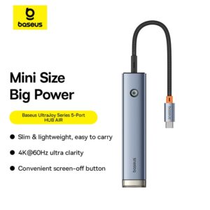 Baseus Hub 5 in 1 Type-c Multi Functional UltraJoy Series AIR For macbook Laptop -B00052801811-03