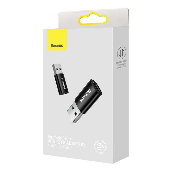 Baseus Ingenuity Series Mini OTG Adaptor USB 3.1 to Type-C Black ZJJQ000101 - Image 8