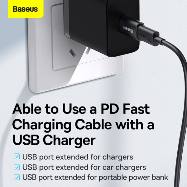 Baseus Ingenuity Series Mini OTG Adaptor USB 3.1 to Type-C Black ZJJQ000101 - Image 4