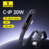 Baseus PD Cable For Iphone 20w 14 13 12 11 Series MVP 3 Type-c to Lightning Nylon Braided 2M Black P10382501121-01