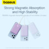 Baseus Magnetic Power Bank Pass through Charging 20W 10000Mah Power Bank for Iphone 15 14 13 12 Series Android Purple P10059001513 00 16