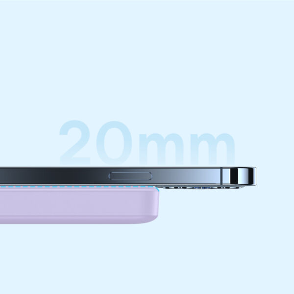 Baseus Magnetic Wireless Power Bank Pass-through Charging 20W 10000Mah for Iphone 15 14 13 12 Series Android Purple  P10059001513-00 - Image 12