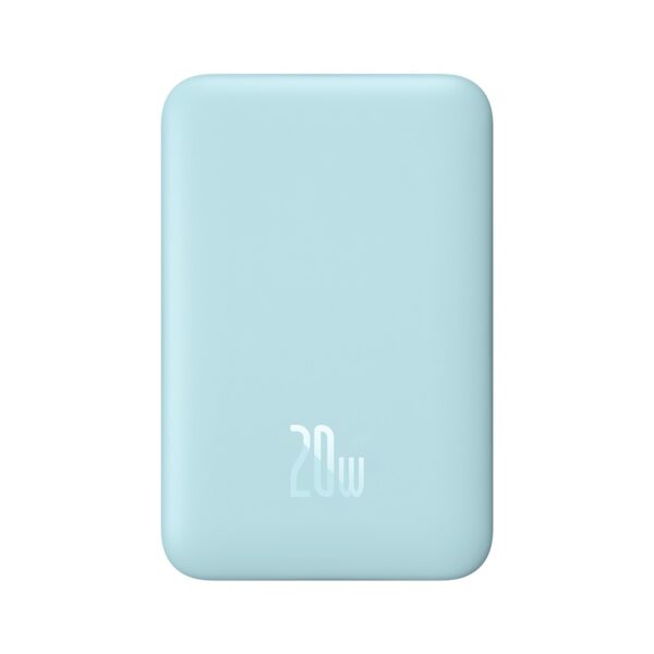 Baseus Magsafe 10000mAh Magnetic Wireless Fast Charge Power Bank 20W With 60W Type-C Cable  -Blue PPCX030003 - Image 2