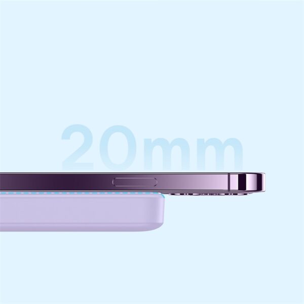 Baseus Magsafe 10000mAh Magnetic Wireless Fast Charge Power Bank 20W With 60W Type-C Cable  -Purple PPCX070005 - Image 5