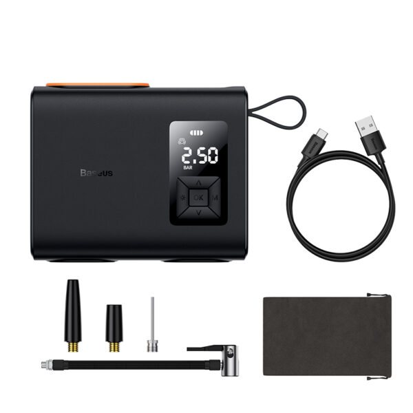 Baseus Inflator Mega Energy Pump Series Dual Cylinder Wireless Tire Pumper Inflator  CRNL060001 - Image 2