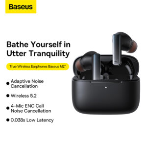 Baseus TWS M2 Hybrid ANC NGTW190001 True Wireless Earphones Bowie M2 Black -No warranty