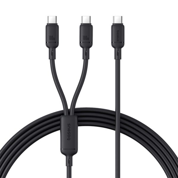 Baseus New Pudding Series Fast Charging Cable Type-C to  Type-C Dual 100W 1.5m Cluster Black P10377701111-00 - Image 4