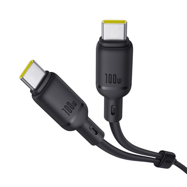 Baseus New Pudding Series Fast Charging Cable Type-C to  Type-C Dual 100W 1.5m Cluster Black P10377701111-00 - Image 3