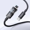 Baseus PD 20W Display 2 Fast Charging Data Cable For Iphone 14 13 12 11 Type c to Lightning 1m Cosmic Black P10382703121 00 6