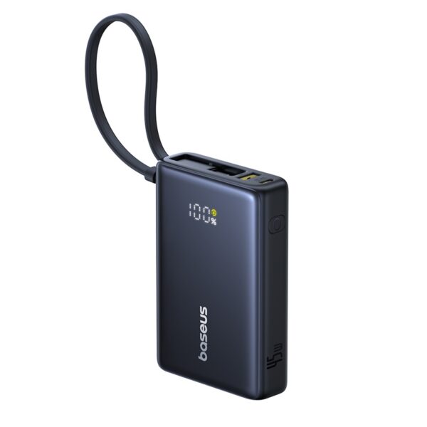 Baseus Power Bank 45W 10000mAh PicoGo Digital Display With Built-in Type-c Cable For Iphone 15 16 Samsung Pixel  P10076803123-00 - Image 3