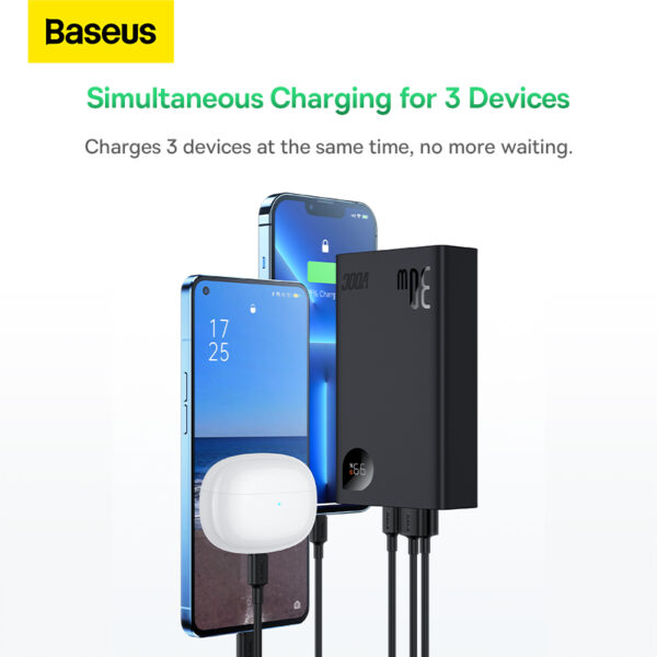 Baseus Power Bank Adaman 2 30W 20000Mah VOOC  Edition  Fast Charging power bank With USB To Type-c to 0.3m  PPAD050001 - Image 5