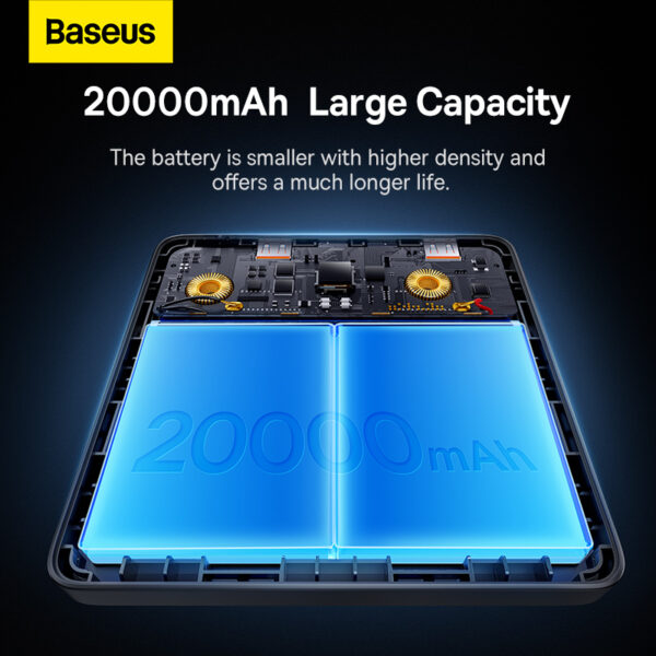 Baseus Power Bank Blade Digital Display Fast Charging Power Bank HD Edition 20000mAh 100W Black For Mobile laptop  -3 Months Replacement Warranty - Image 2