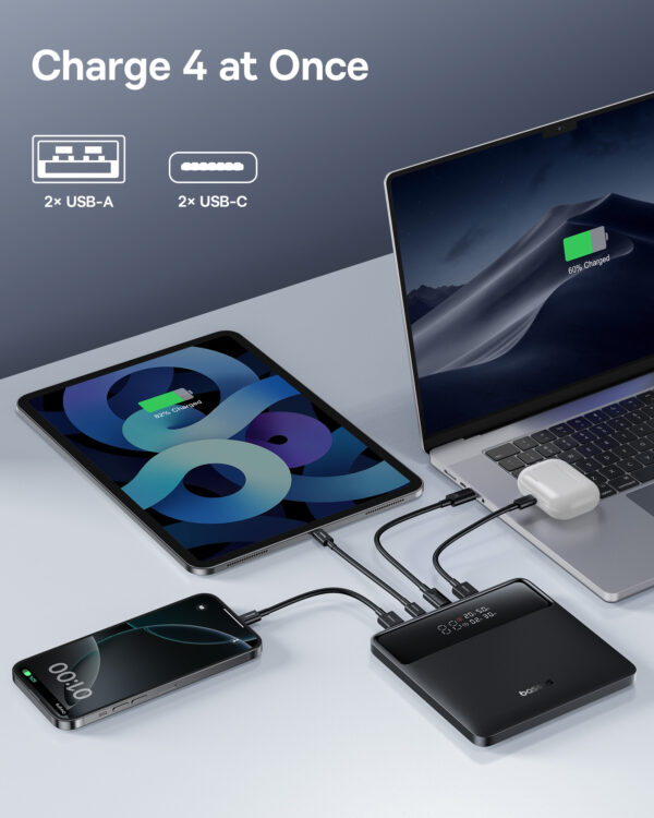 Baseus Power Bank H1 Slim 100W 20000mAh Power Bank For Laptop Macbook Iphone Samsung  P10021604123-00 - Image 4