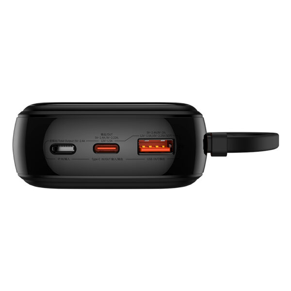 [ Premium ] Baseus Power Bank QPOW Pro+ 22.5W 20000mAh  With Built-in Type-c Cable   Specially For Iphone 15 Pro Max 15 Series - P10067103113-00 - Image 3
