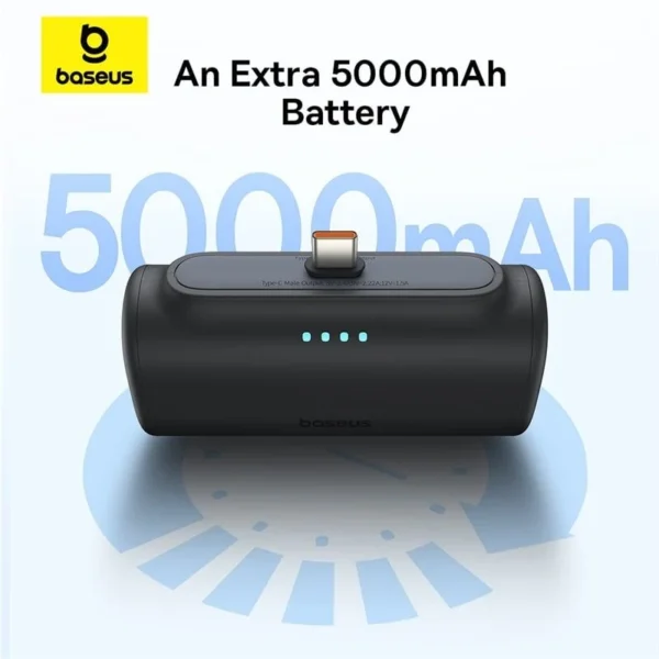 Baseus Power Bank 5000mAh Compact Type-C Edition 20W For Iphone 15 Series Samsung Pixel Huawei P10068306113-00 - Image 2