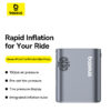 Baseus PrimeTrip Series Portable Bike Pump Air Inflator Cosmic Black C11169000121-00