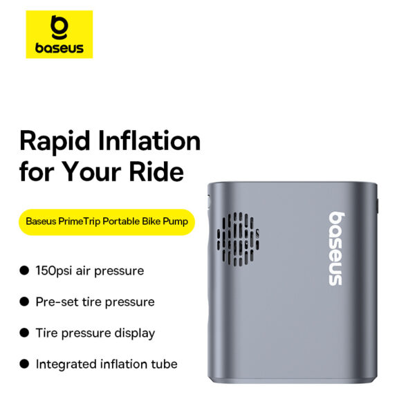 Baseus PrimeTrip Series Portable Bike Pump Air Inflator Cosmic Black C11169000121-00