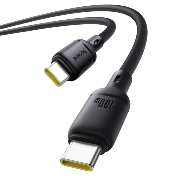 Baseus Silky Series Fast Charging Cable Type-c to Type-C 100W 2m Cluster Black P10377704113-01 - Image 4