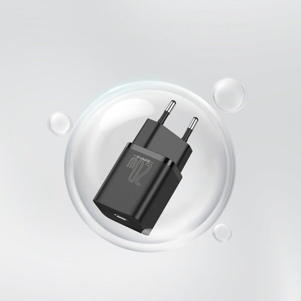 Baseus 25w Charger Adapter Super Si 1C fast wall charger  black EU  CCSP020101 - Image 2