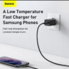 Baseus Super Si Quick Charger 1C 25W EU Sets Black With Type C to Type C Cable 3A 1m Black TZCCSUP L01 s