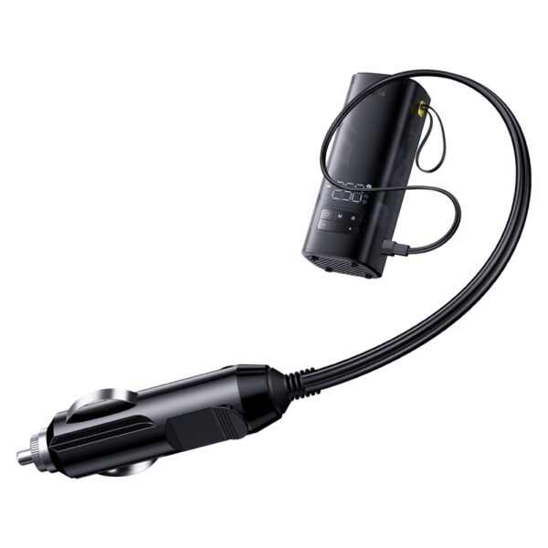 Baseus SuperMini Mega Series Double Cylinder Tire Air Inflator Cluster Black C11123202111-00 - Image 2