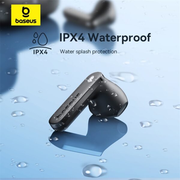 Baseus TWS E16 30Hr Playtime Earphone IPX4 Waterproof A00061900413-01 Baby Pink - Image 5