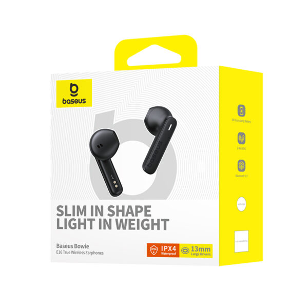 Baseus TWS E16 30Hr Playtime Earphone IPX4 Waterproof A00061900413-01 Baby Pink - Image 3