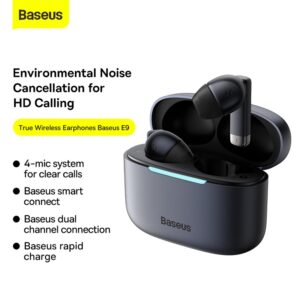 Baseus TWS True Wireless Earphones Bowie E9 For Clear Voice Calls Music -3months Replacement warranty